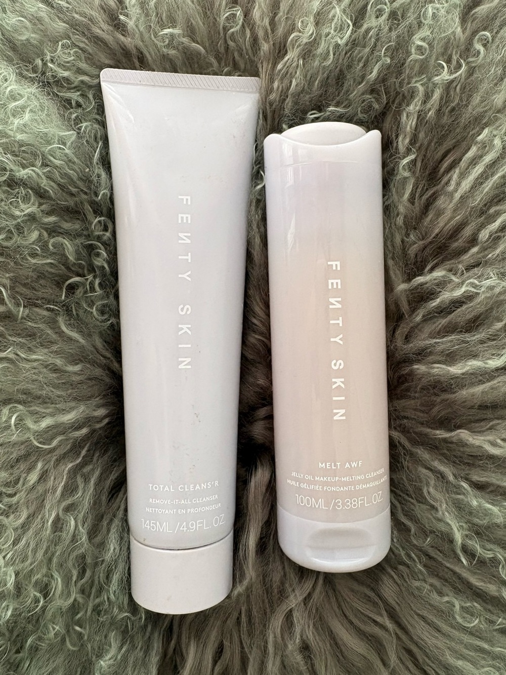 FENTY BEAUTY Melt AWF Jelly Oil Makeup Melting Cleanser + Total Cleans’r Full Sz